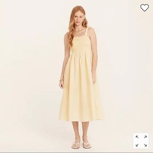 Yellow J.Crew midi dress